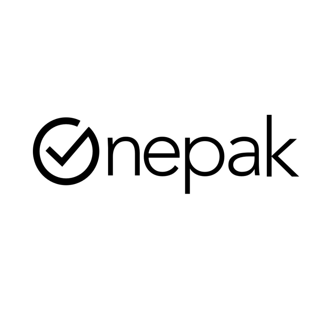 onepak logo black on white