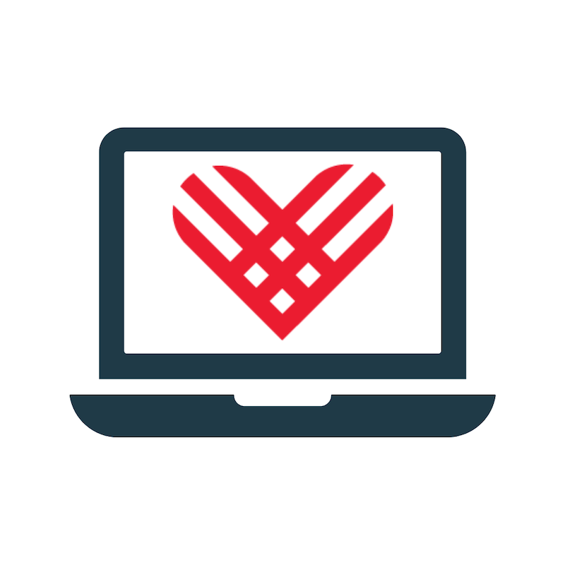 Giving Tuesday logo on a laptop