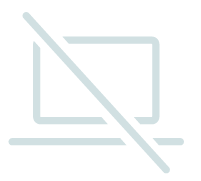 Laptop with a diagonal slash indicating no computing device.