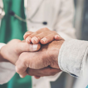 Handshake between doctor and digital equity
